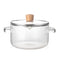  clear glass cooking pot, glass saucepan, or stovetop potpourri pot