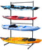 KAXIWEI Kayak Storage Rack SUP Outdoor Storage Rack Heavy Duty Adjustable Weatherproof Freestanding Racks for Garage Storage Rack for Kayak Canoe Surfboard & Paddleboard (4 Level)